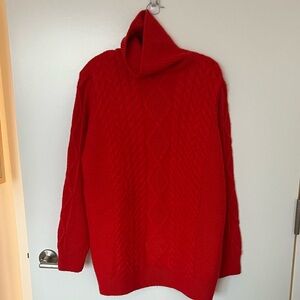 Red Turtleneck Sweater